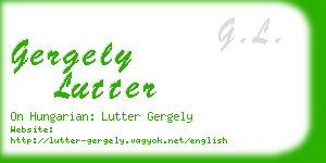 gergely lutter business card